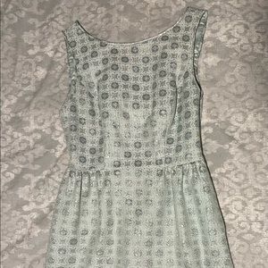 Erin by Erin Featherston Green / Blue Cocktail Dress with Bows on Back